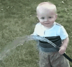 drinking from hose