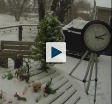 Snow on a table