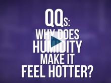 Why does humidity make it feel hotter?