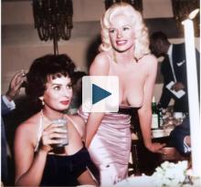 Famous photo of Jayne Mansfield and Sophia Loren