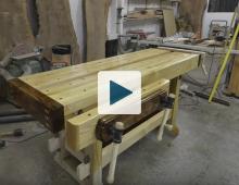 Wooden workbench