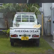 Tailgate of a pickup truck