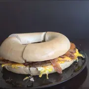Six Pound Breakfast Bagel