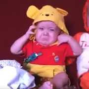 Baby crying after being scared