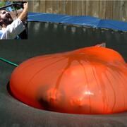 Dan inside a 6ft water balloon