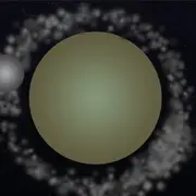 Illustration of the moon forming