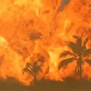 Napalm explosion