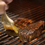 Steak on a grill