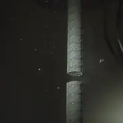 Broken steel beam