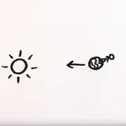 Illustration of Earth and the Sun