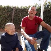 Verne Troyer and his dad, Reuben Troyer