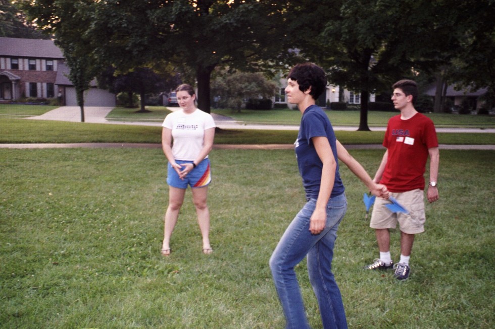 playing lawn darts