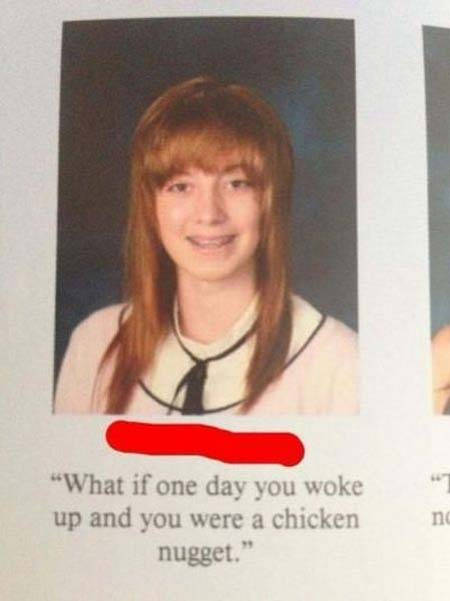What is one day you woke...